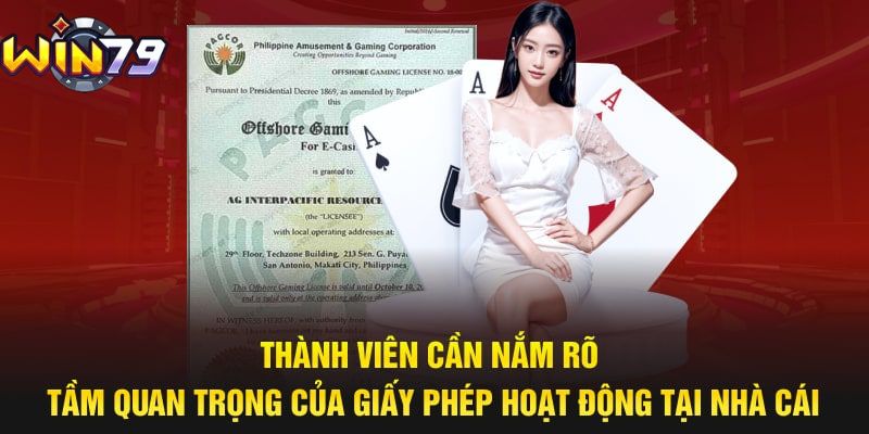 Giấy phép hoạt động - Yếu tố quan trọng đối với nhà cái trực tuyến